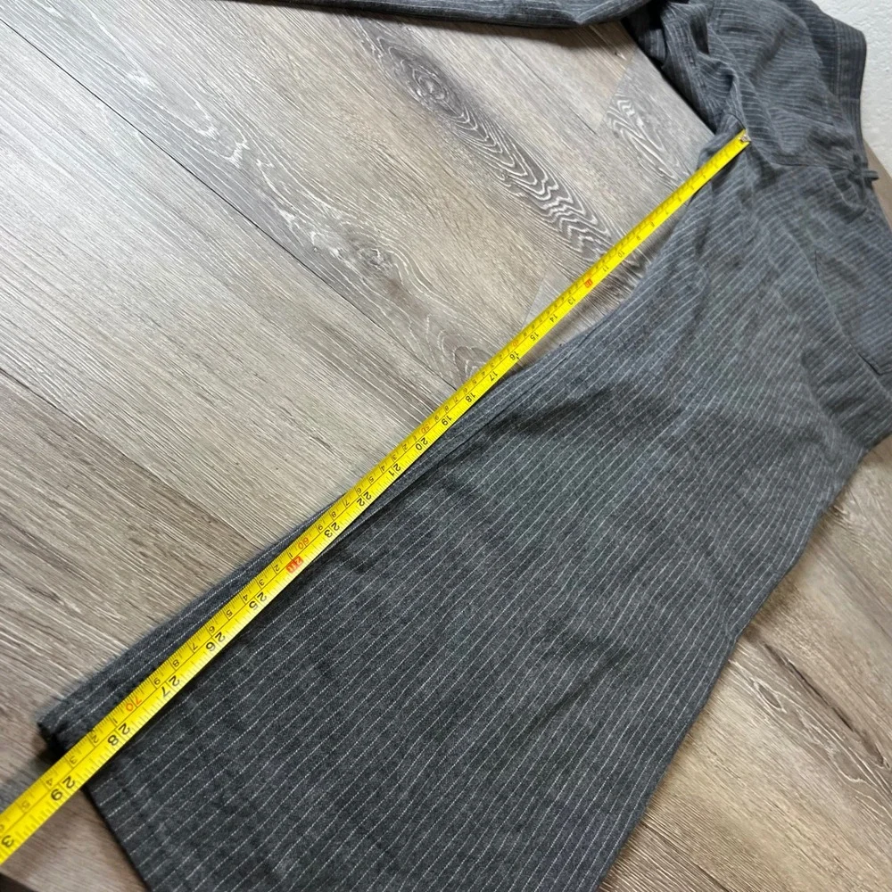 Banana Republic Pants Mens 33x30 Gray Pinstripe Straight Fit Cotton Trousers